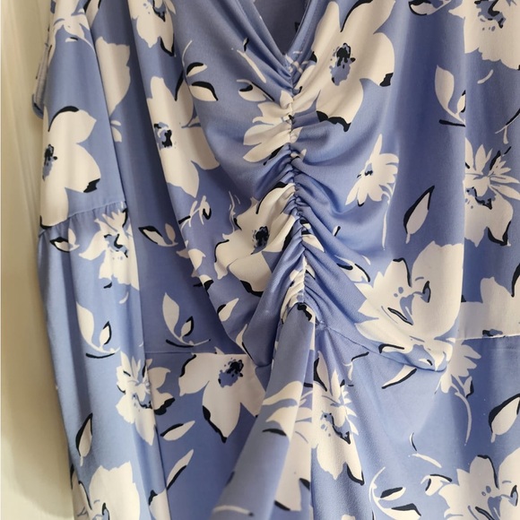 PLUS SIZE-COLD SHOURDER BLOUSE - Picture 5 of 8